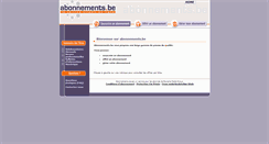 Desktop Screenshot of abonnements.be