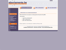Tablet Screenshot of abonnements.be